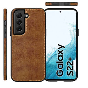 Pu Leather Case For Samsung S22 Plus (Brown)