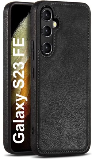Pu Leather Case For Samsung S23 Fe (Black)
