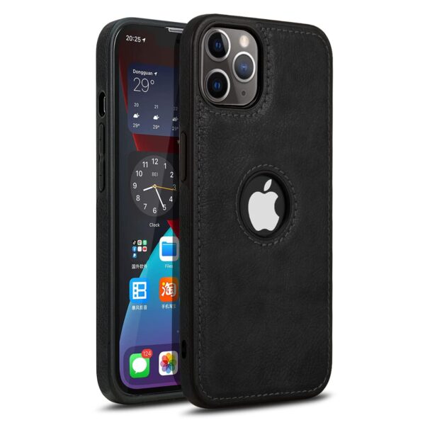 Pu Leather Case For iPhone 11 Pro (Black)