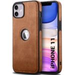 Pu Leather Case For iPhone 11 (Brown)