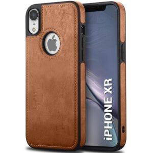 Pu Leather Case For iPhone Xr (Brown)