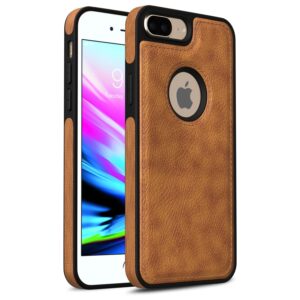 Pu Leather Case For iPhone 8 Plus (Brown)