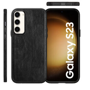 Pu Leather Case For Samsung S23 (Black)