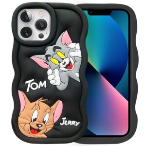  Tom & Jerry Back Cover for iPhone 14 Pro Max (Black)