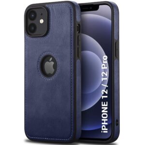 1Pu Leather Case For iPhone 12 (Blue)