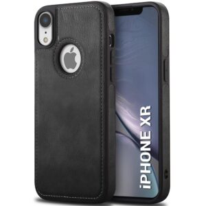 Pu Leather Case For iPhone Xr (Black)