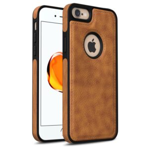 Pu Leather Case For iPhone 6 (Brown)