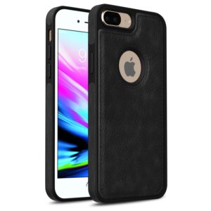 Pu Leather Case For iPhone 8 Plus (Black)