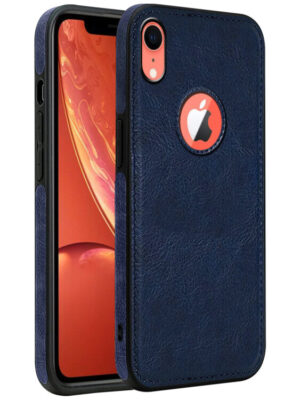Pu Leather Case For iPhone Xr (Blue)