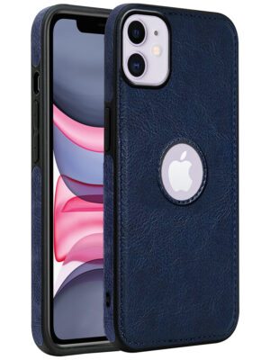 Pu Leather Case For iPhone 12 (Blue)