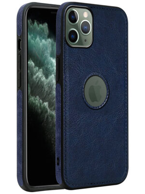 Pu Leather Case For iPhone 11 Pro (Blue)