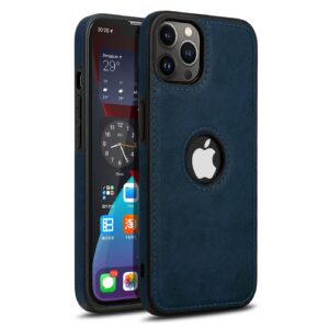 Pu Leather Case For iPhone 12 Pro Max (BLUE)