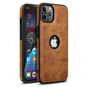 Pu Leather Case For iPhone 11 Pro (Brown)
