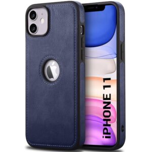 Pu Leather Case For iPhone 11 (Blue)