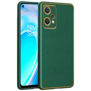 Chrome Leather Case For One Plus Nord Ce2 Lite (Green)