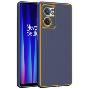 Chrome Leather Case For One Plus Nord Ce2 (Purple)