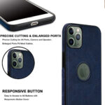 Pu Leather Case For iPhone 11 Pro Max (Blue)