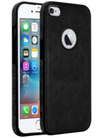 Pu Leather Case For iPhone 8 (Black)