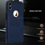 Pu Leather Case For iPhone Xs Max (Blue)