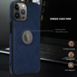 Pu Leather Case For iPhone 14 Pro Max (Blue)