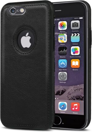 Pu Leather Case For iPhone 6 Plus (Black)