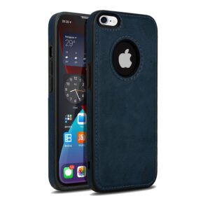 Pu Leather Case For iPhone 6 (Blue)
