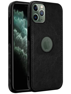 Pu Leather Case For iPhone 11 Pro (Black)