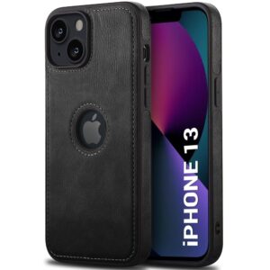 Pu Leather Case For iPhone 13 (Black)
