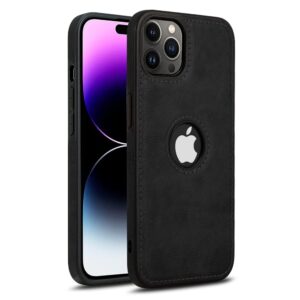 Pu Leather Case For iPhone 14 Pro (Black)