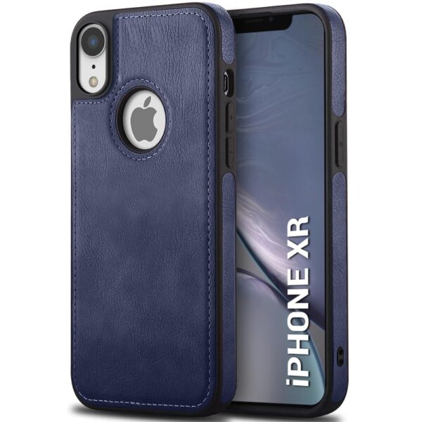 Pu Leather Case For iPhone Xr (Blue)