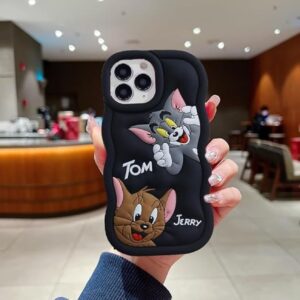 Tom & Jerry Back Cover for iPhone 12 Pro Black