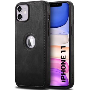 Pu Leather Case For iPhone 11 (Black)