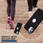 Pu Leather Case For iPhone 11 (Black)