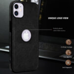 Pu Leather Case For iPhone 12 (Black)