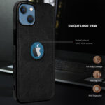 Pu Leather Case For iPhone 13 (Black)