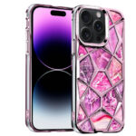 Diamond Cut Back Case for iPhone 15 pro Pink