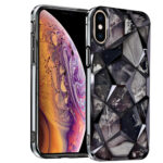 Diamond Cut Back Case for iPhone X,Xs (Black)