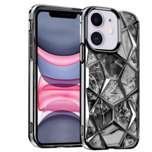 Diamond Cut Back Case for iPhone 11 (Black)