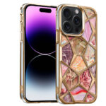 Diamond Cut Back Case iPhone 14 Pro Max (Gold)