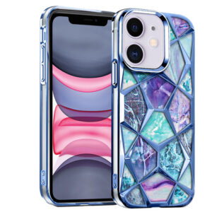 Diamond Cut Back Case for iPhone 12 Pro (Blue)