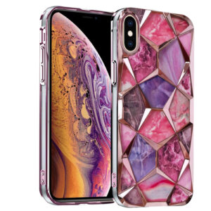 Diamond Cut Back Case for iPhone X,Xs (Pink)