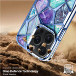 Diamond Cut Back Case iPhone16 Pro Max-Blue