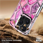 Diamond Cut Back Case For iPhone 14 Pro (Pink)