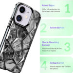 Diamond Cut Back Case for iPhone 11 (Black)