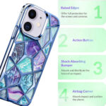 Diamond Cut Back Case for iPhone 11 (Blue)