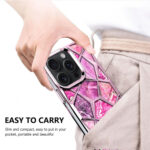 Diamond Cut Back Case for iPhone 15 pro Pink