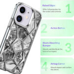 Diamond Cut Back Case for iPhone 11 (Silver)