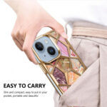 Diamond Cut Back Case for iPhone 13 (Gold)