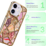 Diamond Cut Back Case for iPhone 11 (Gold)