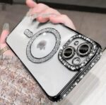 Diamond Bling Plating Case For iPhone 14 Black
